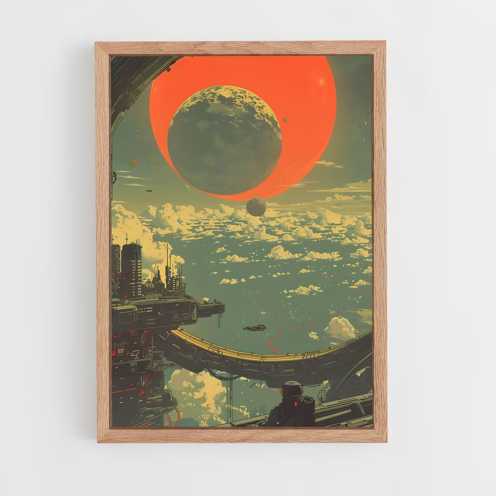 Poster Digital espace artistique captivant – affiche Art spatial (vue 4)